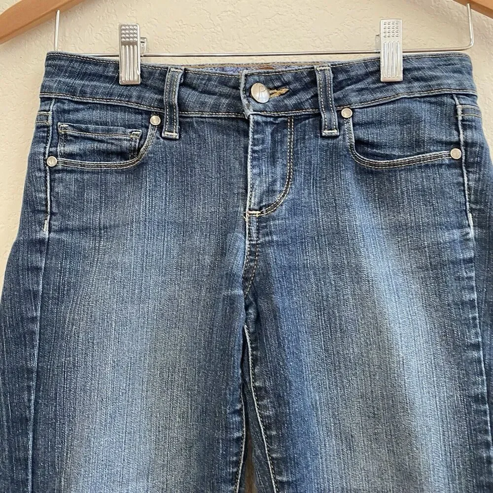 Paige Women's Peg Skinny Jeans Size 26 Stretch Medium‎ Wash Denim